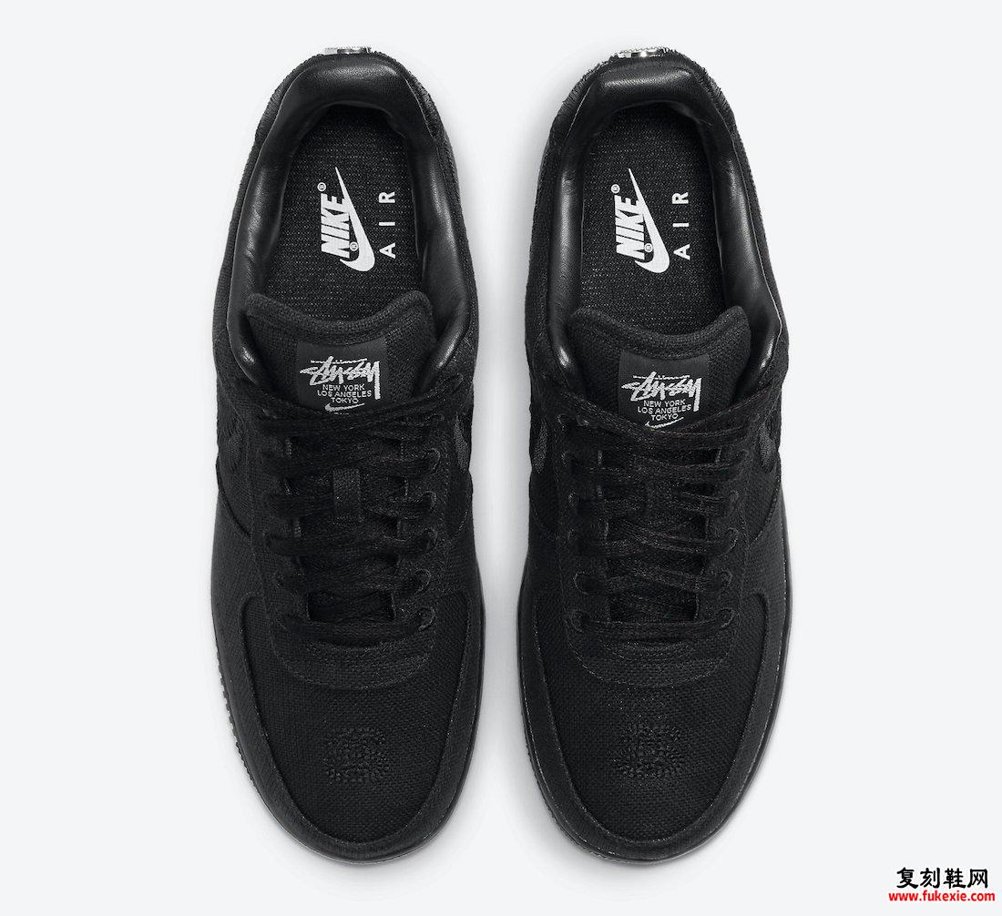 Stussy Nike Air Force 1黑色CZ9084-001发售价格
