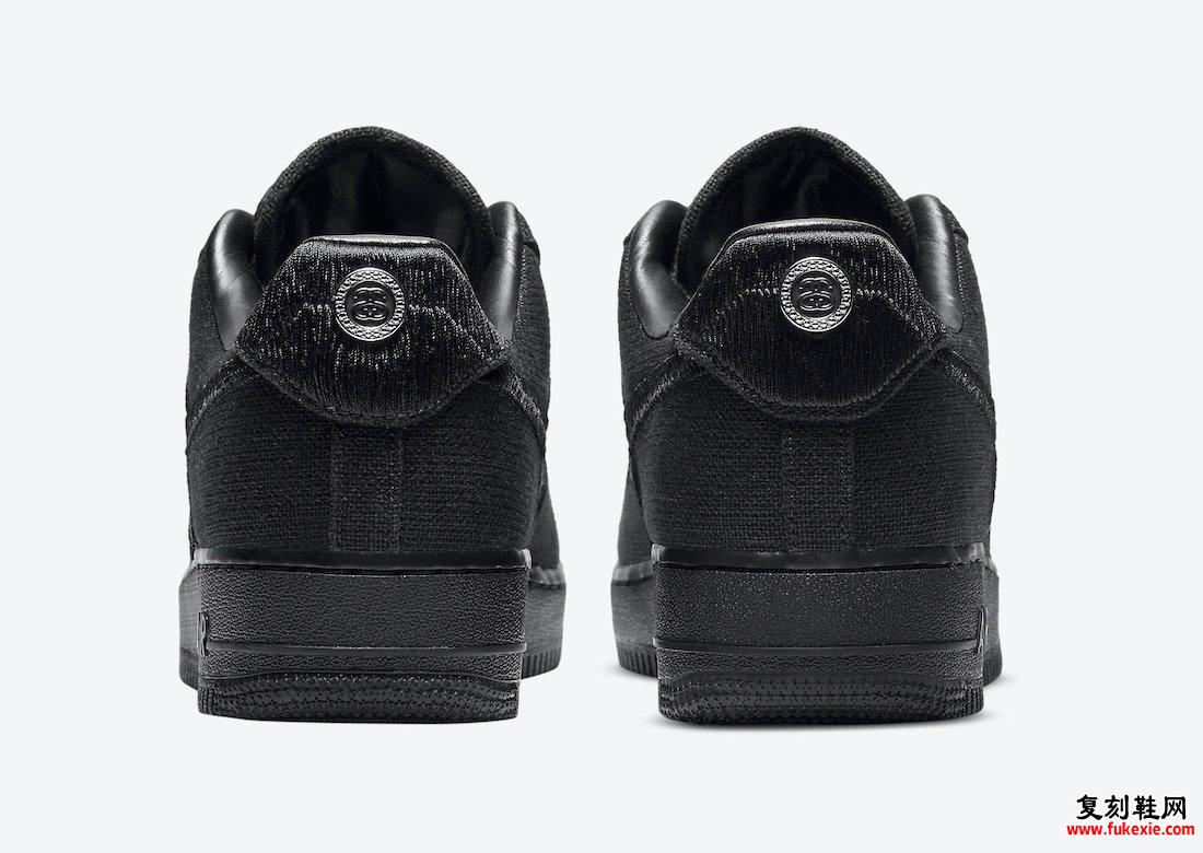 Stussy Nike Air Force 1黑色CZ9084-001发售价格