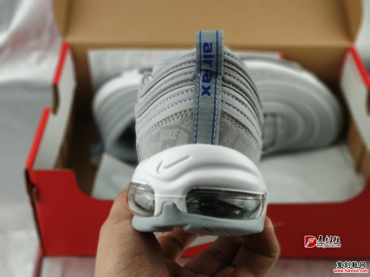 NIKE AIR MAX 97子弹 “灰夜光"复古全掌气垫跑步鞋 