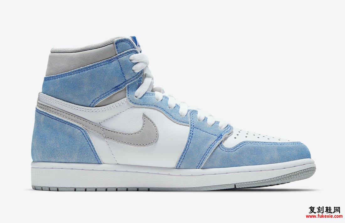 Air Jordan 1 Hyper Royal Light Smoke Gray 555088-402发售信息价格