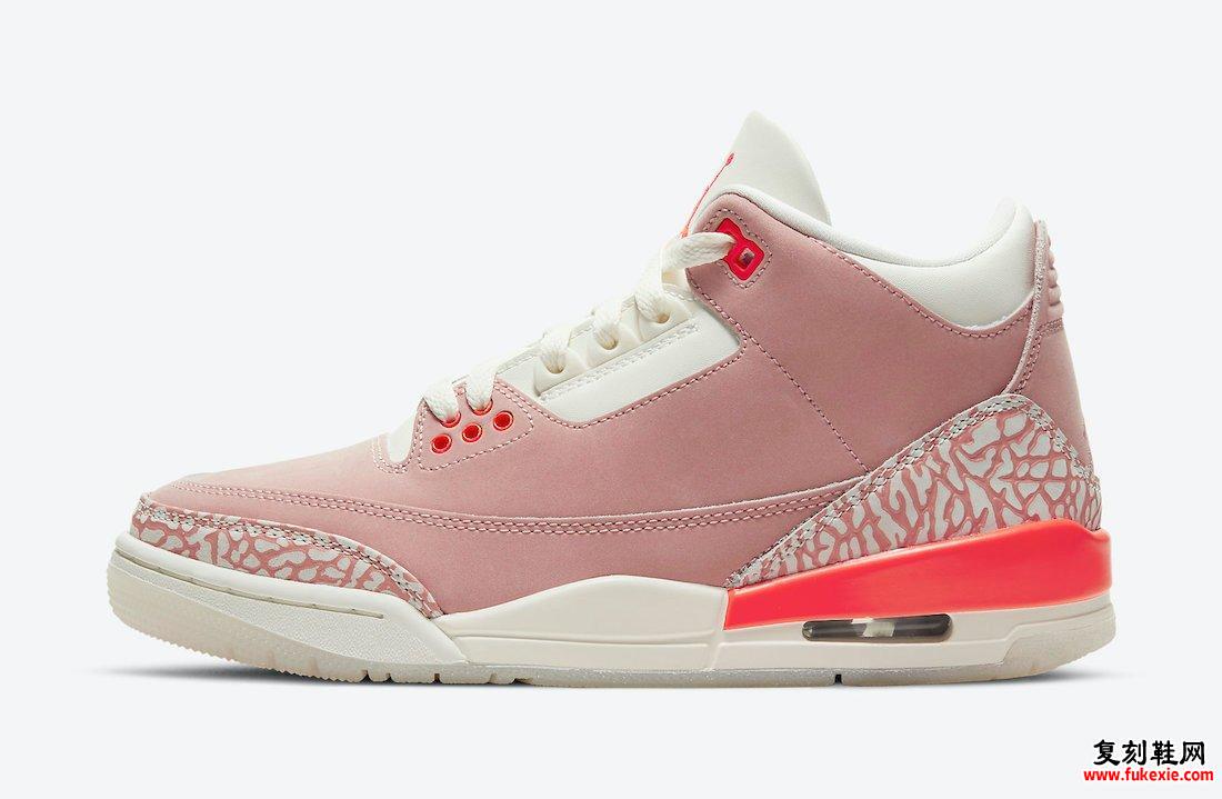 Air Jordan 3 Rust Pink Crimson CK9246-600发售日期