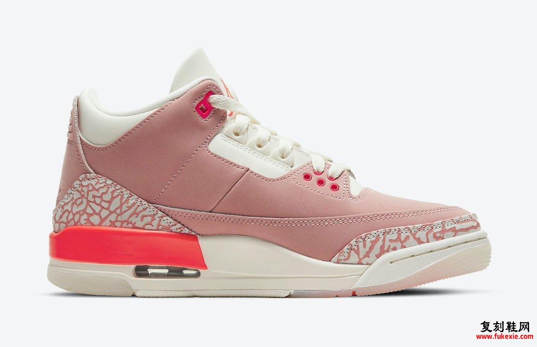 Air Jordan 3 Rust Pink Crimson CK9246-600发售日期