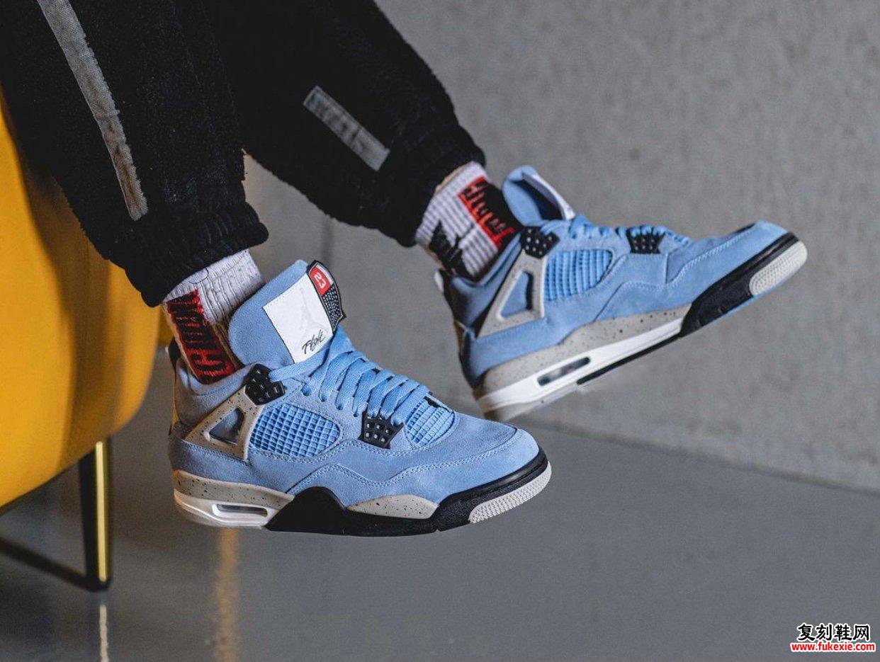 Air Jordan 4 University Blue CT8527-400上脚