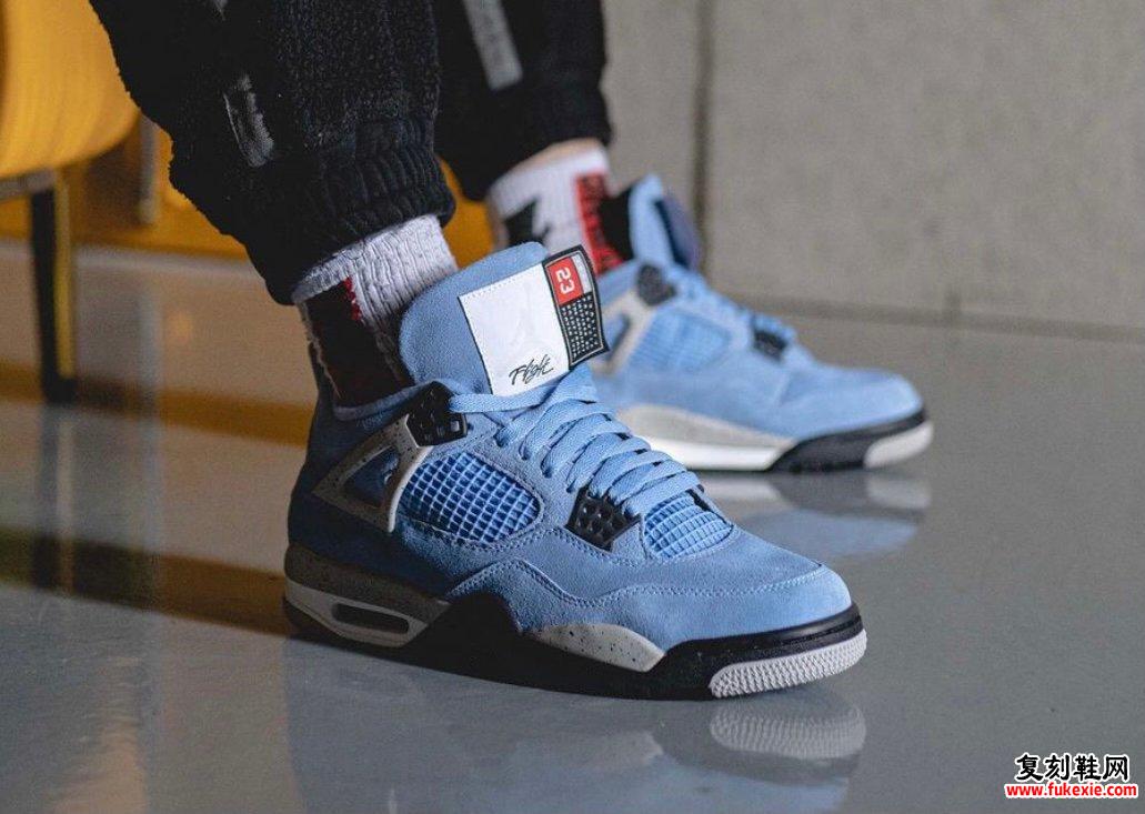 Air Jordan 4 University Blue CT8527-400上脚