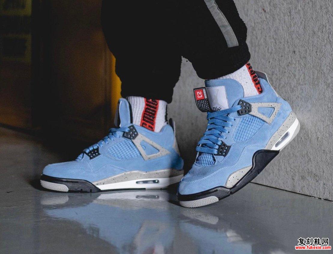 Air Jordan 4 University Blue CT8527-400上脚