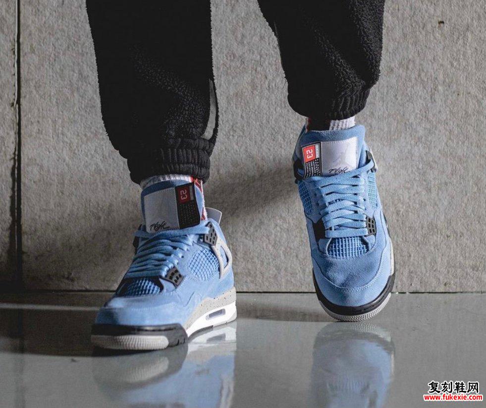 Air Jordan 4 University Blue CT8527-400上脚