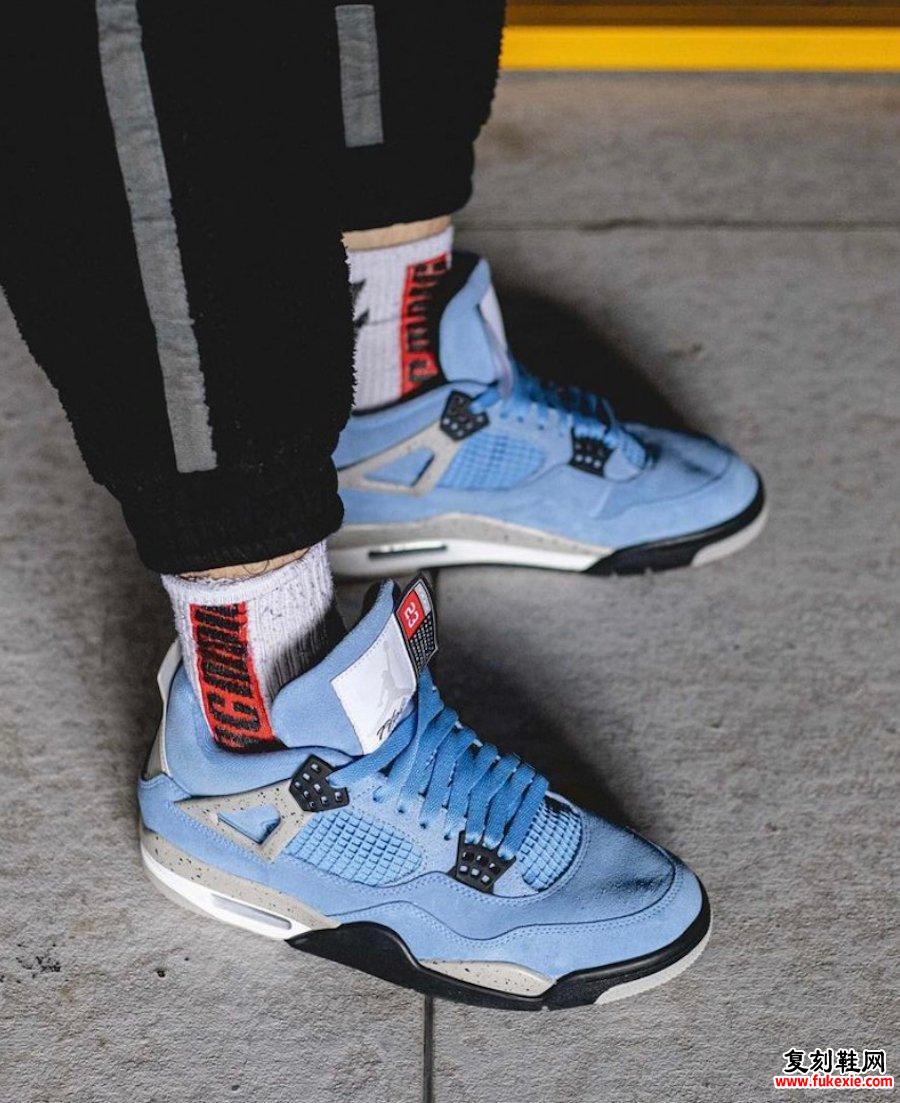 Air Jordan 4 University Blue CT8527-400上脚