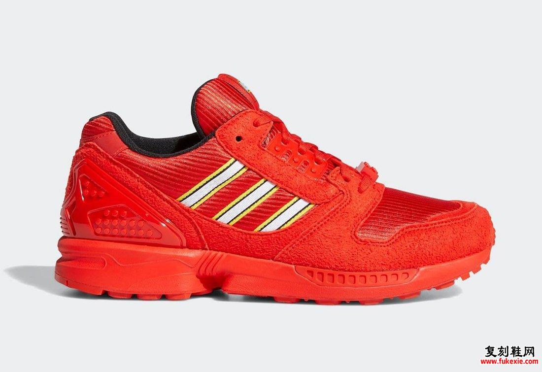 LEGO adidas ZX 8000 Red FY7084发售日期