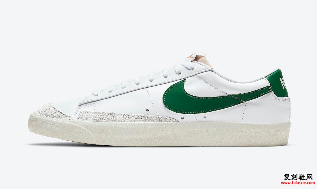 Nike Blazer Low Pine Green DA6364-100发售日期