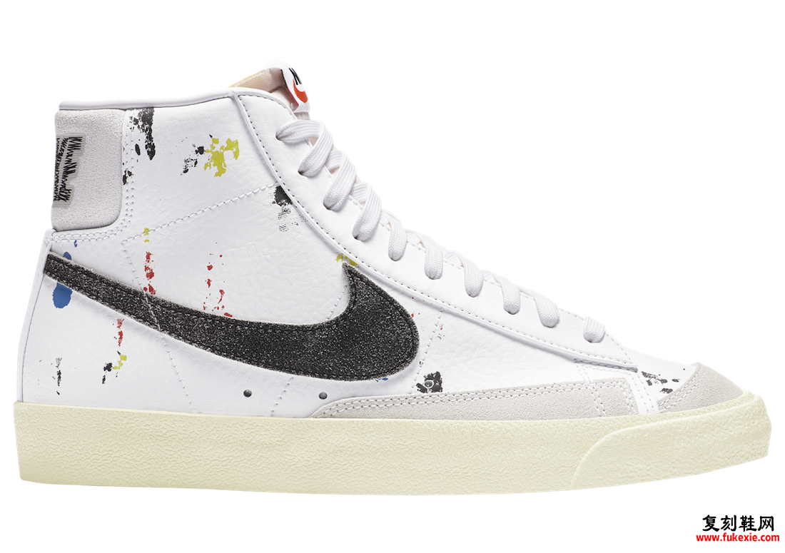 Nike Blazer Mid 77 Paint Splatter DC7331-100发售日期