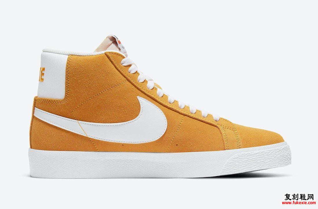 Nike SB Blazer Mid University Gold 864349-700发售日期信息