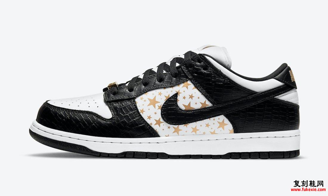 Supreme Nike SB Dunk Low Black White DH3228-102发布信息价格