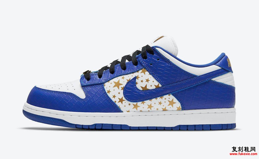 Supreme Nike SB Dunk Low Hyper Blue DH3228-100发售信息价格