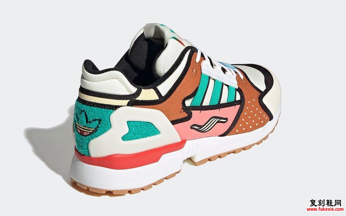 Simpsons adidas ZX 10000 Krusty Burger H05783发售日期