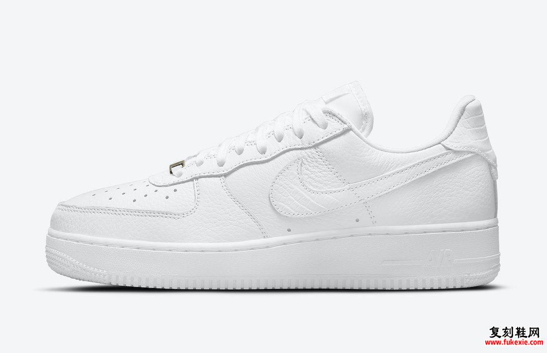 Nike Air Force 1 Craft White Croc CU4865-100发售日期