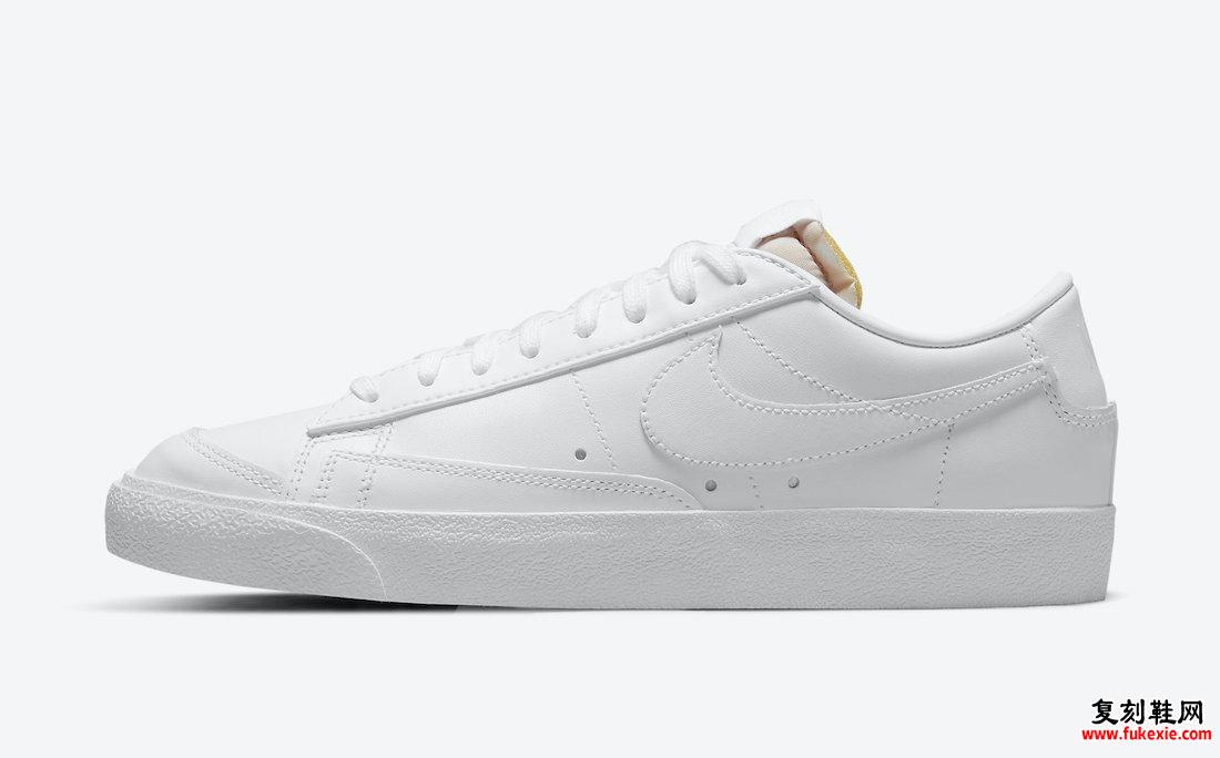 Nike Blazer Low Triple White DC4769-101发售日期