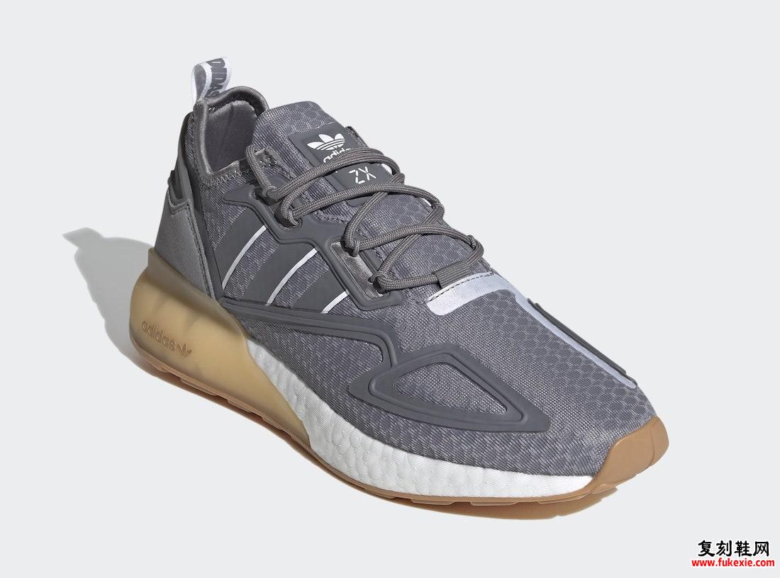 adidas ZX 2K Boost Gray Gum G58083发售日期