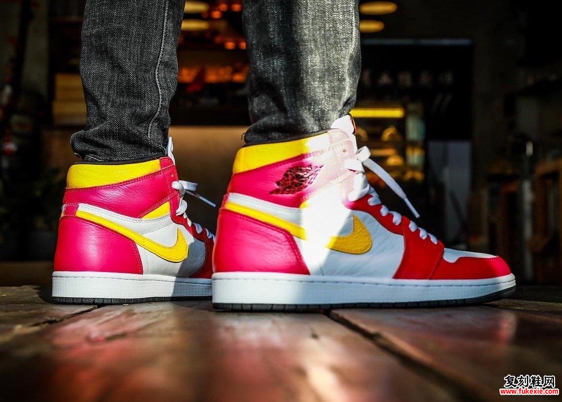 Air Jordan 1 High OG Light Fusion Red 555088-603现价