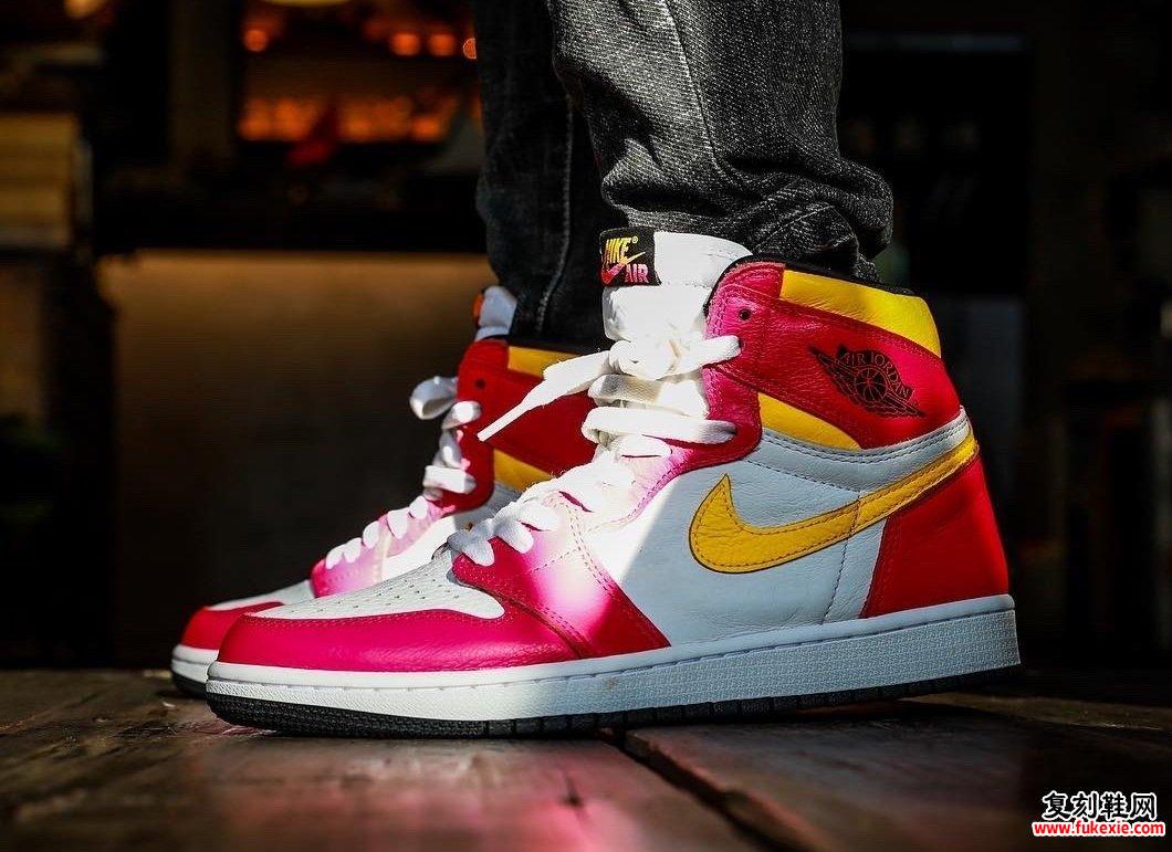 Air Jordan 1 High OG Light Fusion Red 555088-603现价