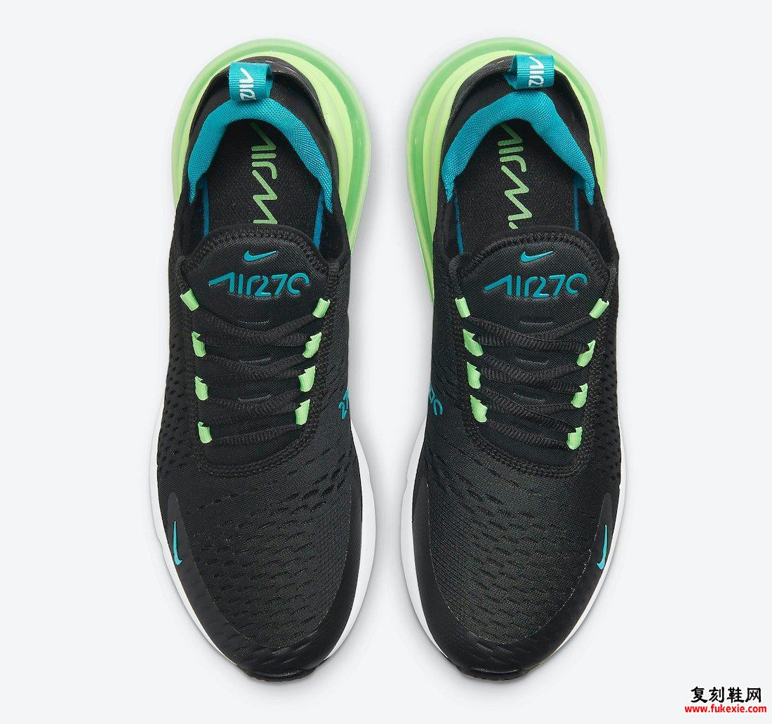 Nike Air Max 270 Black Neon Green Blue Pink DJ5136-001发售日期