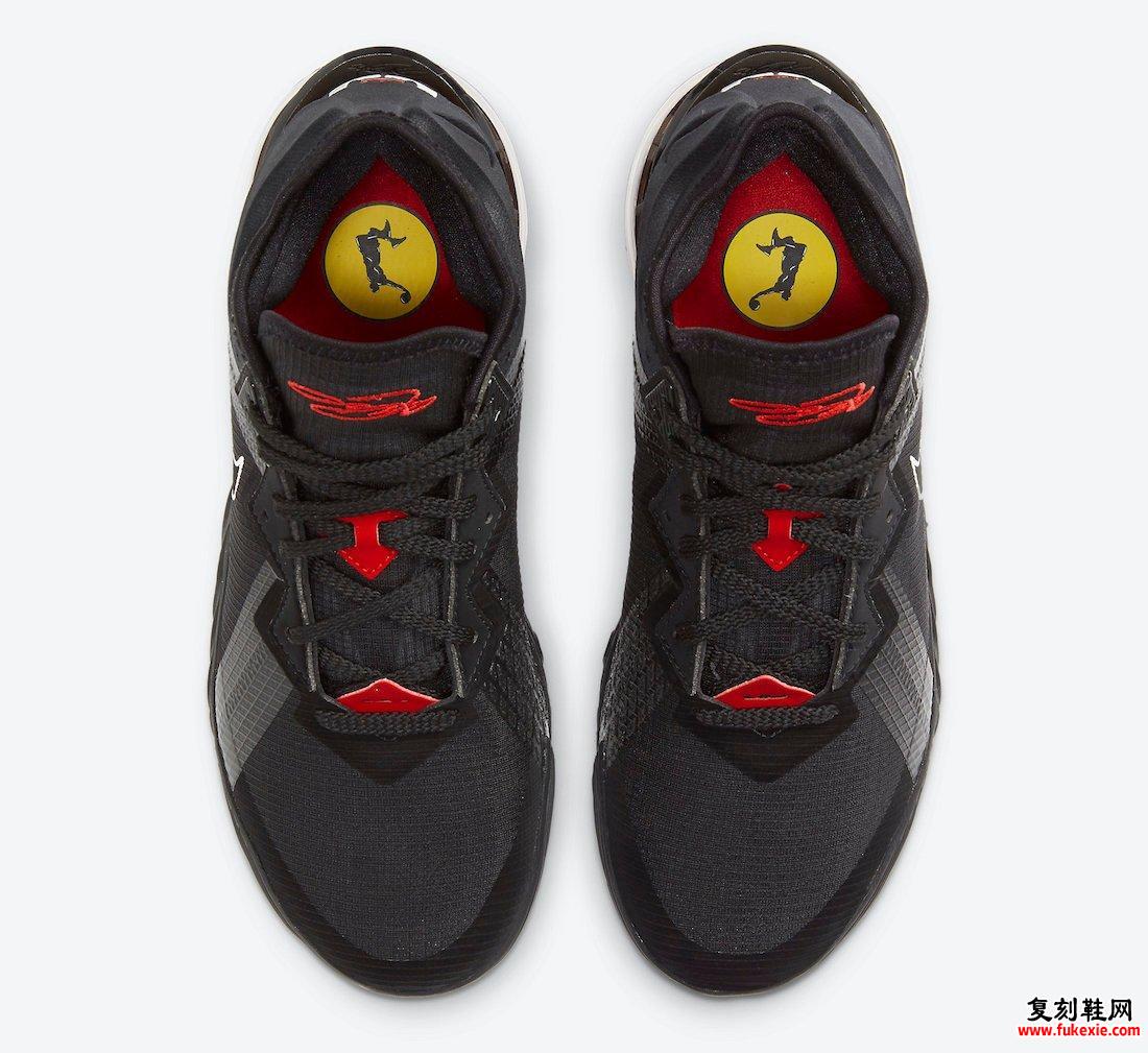Nike LeBron 18 Low Black University Red CV7562-001发售日期信息