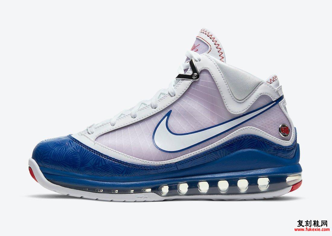 Nike LeBron 7 Dodgers DJ5158-100发售日期