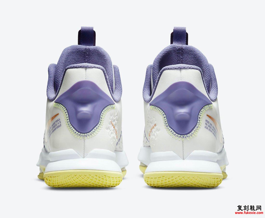 Nike LeBron Witness 5 Lakers Pastel CQ9381-102发售日期