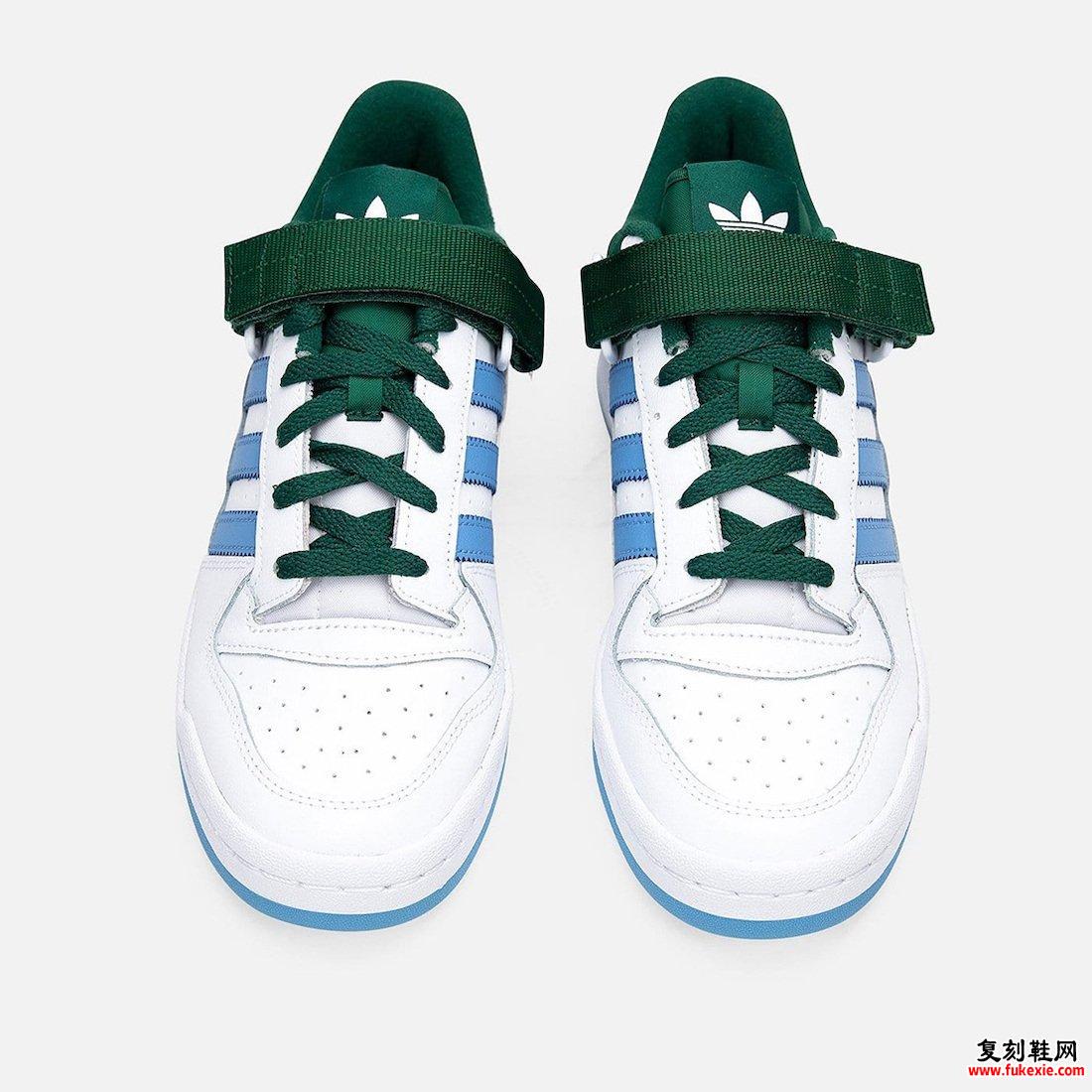 adidas论坛低白色蓝色绿色FY6816发售日期信息