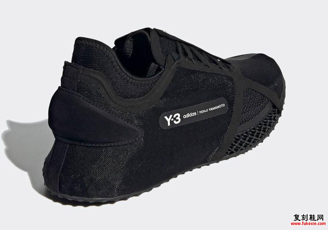 adidas Y-3 Runner 4D IO黑色FZ4502发售日期