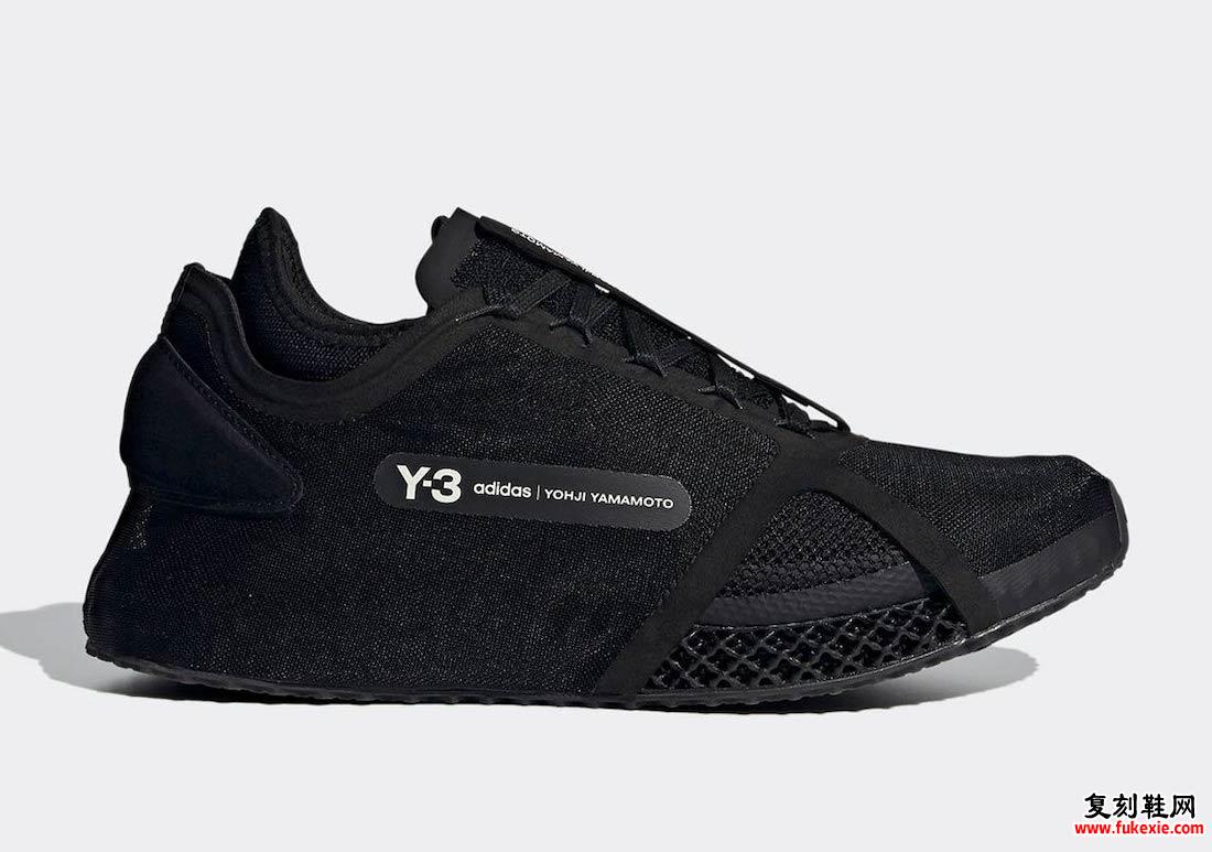 adidas Y-3 Runner 4D IO黑色FZ4502发售日期