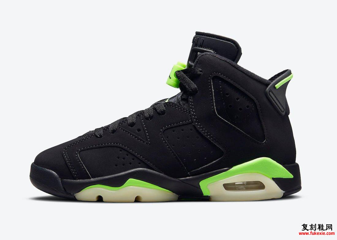 Air Jordan 6 Electric Green Kids 384665-003