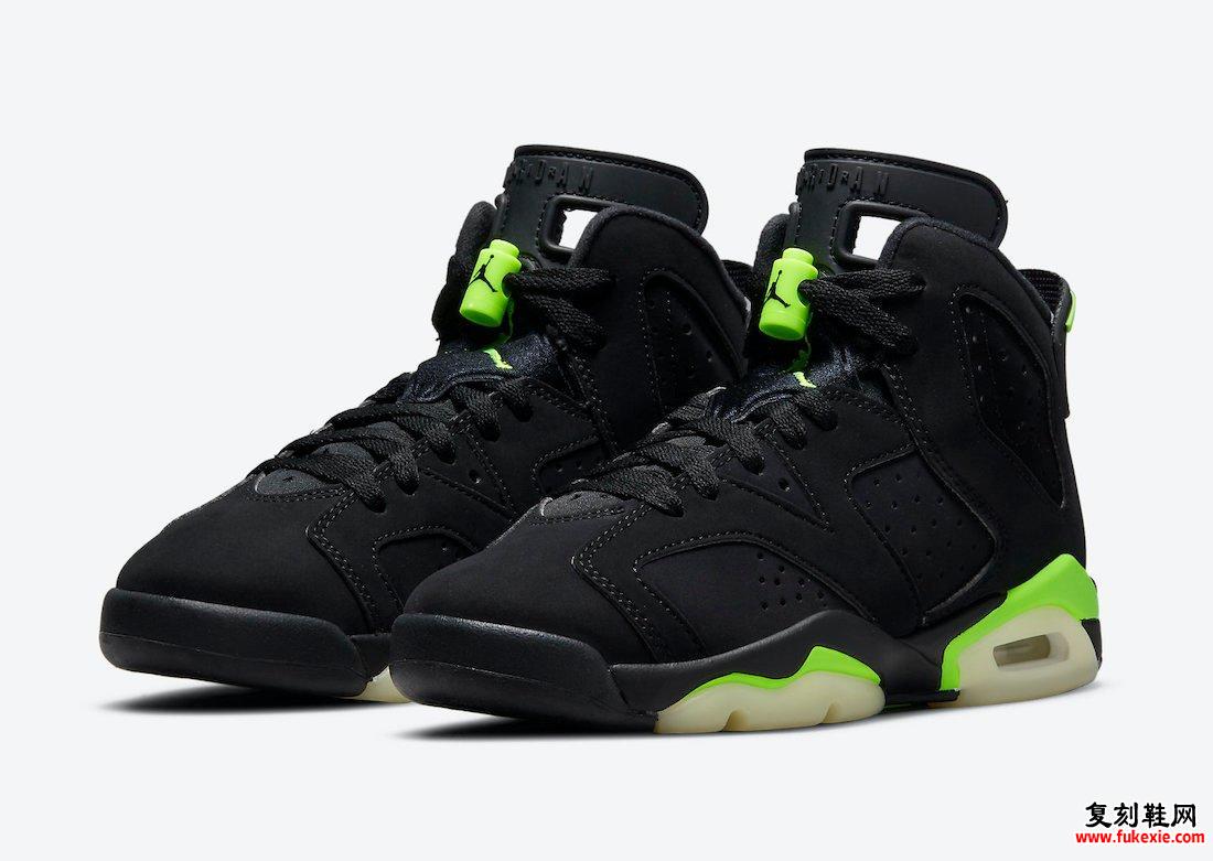 Air Jordan 6 Electric Green Kids 384665-003