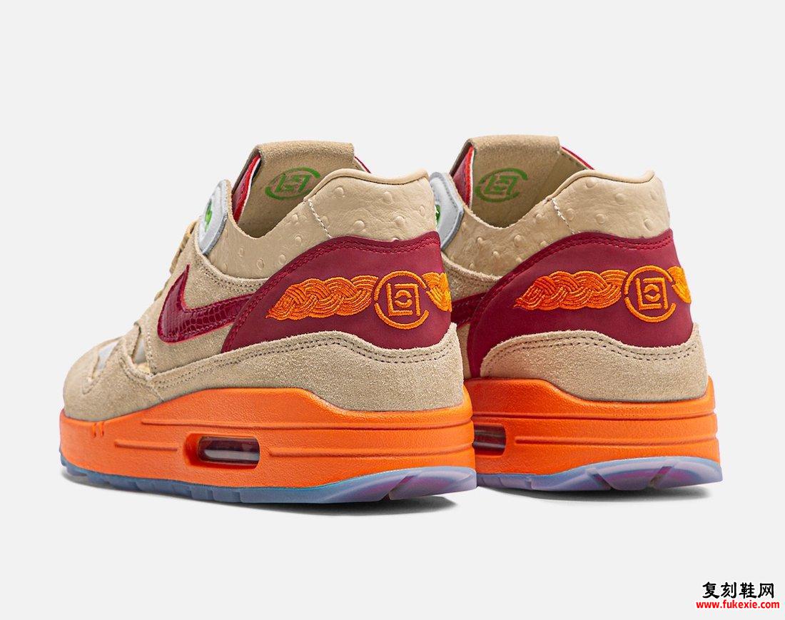 Clot Nike Air Max 1死亡之吻2021 DD1870-100发售日期