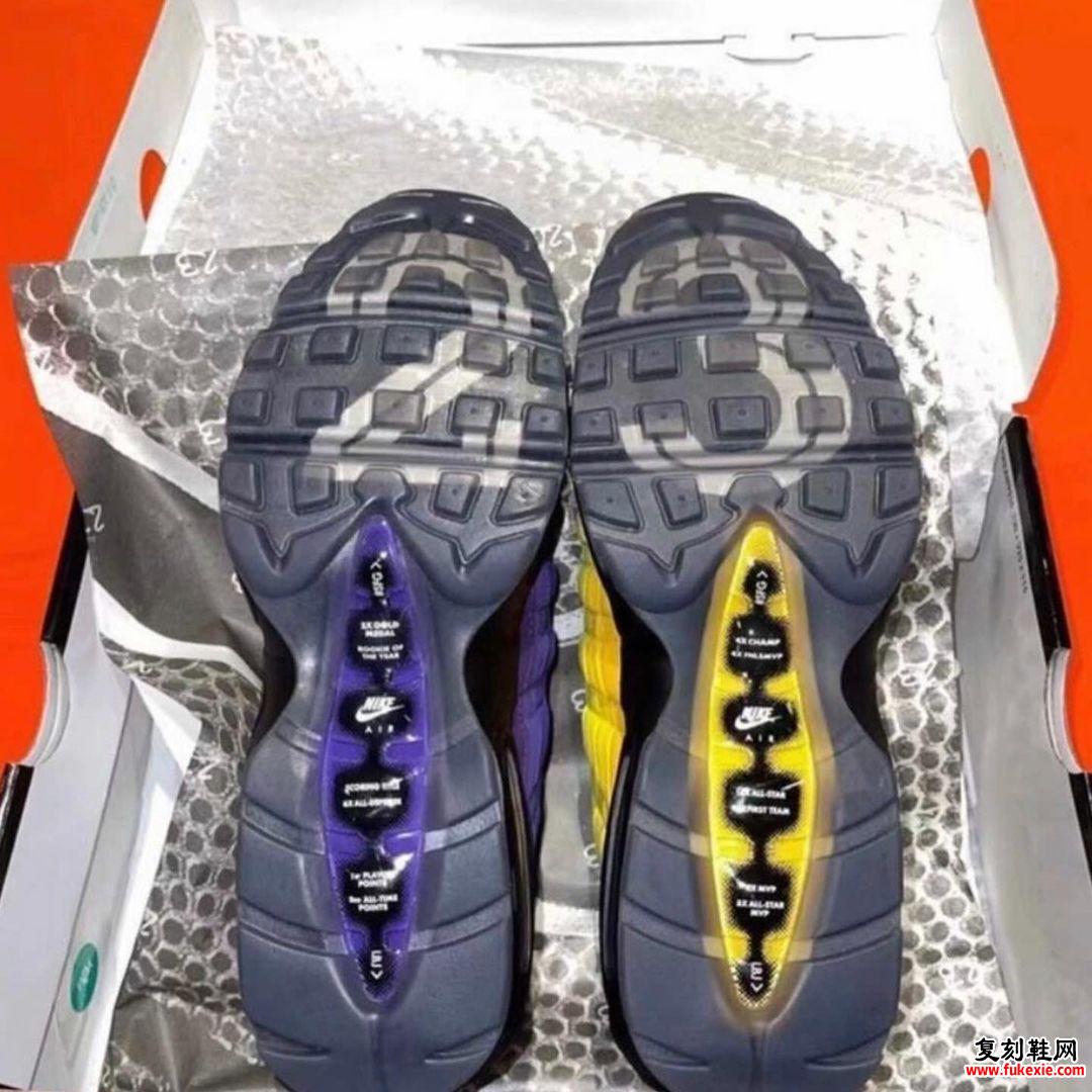 勒布朗·詹姆斯Nike Air Max 95 Lakers CZ3624-001发布日期信息