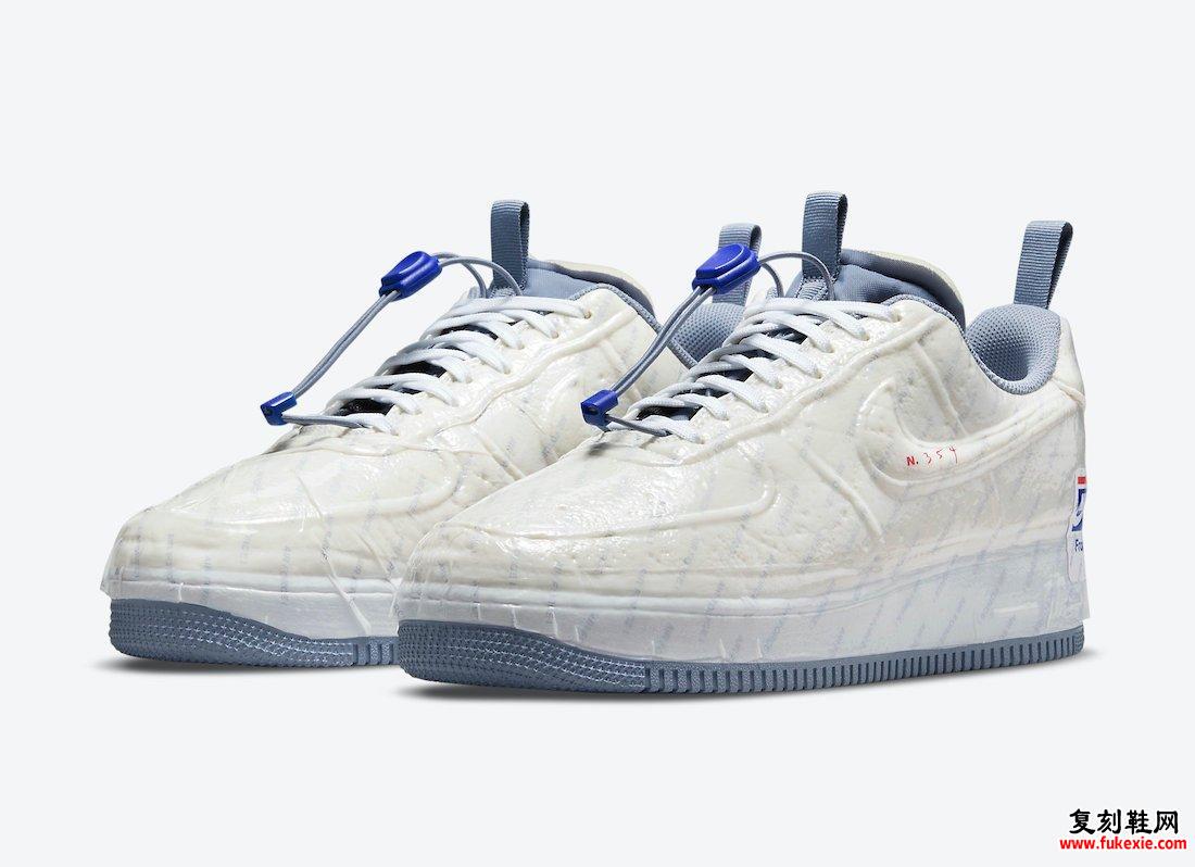 Nike Air Force 1 Experiment USPS White Ghost Ashen Slate Game Royal CZ1528-100发售日期