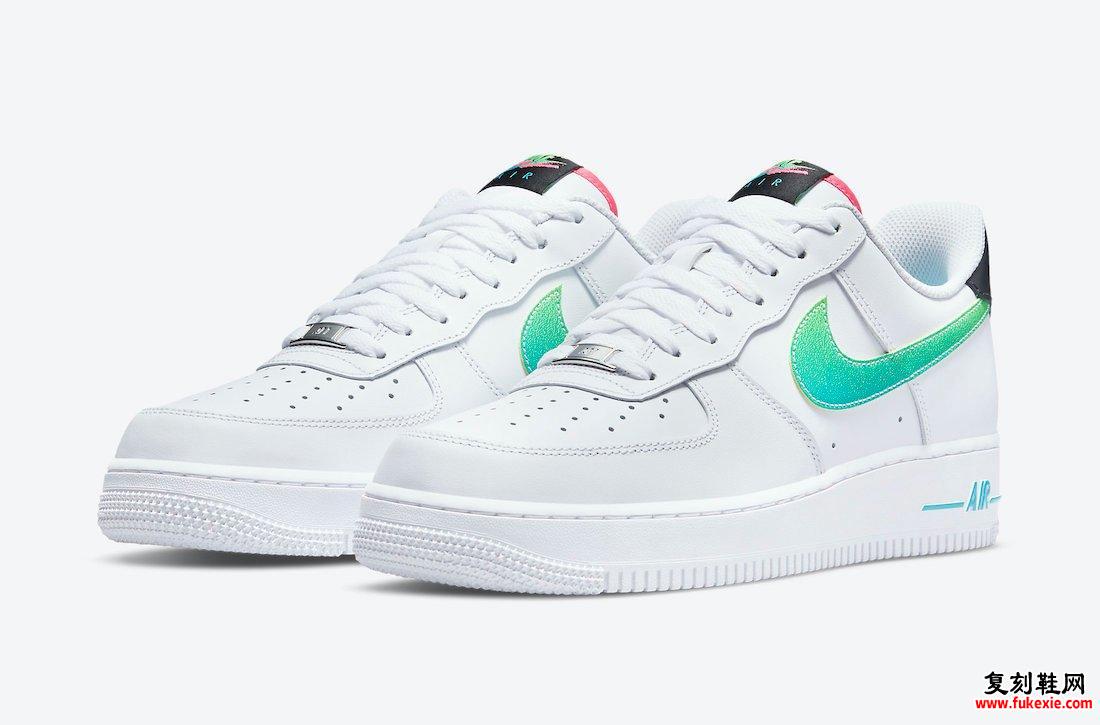 Nike Air Force 1 Low White Green Pink DJ5148-100发售日期