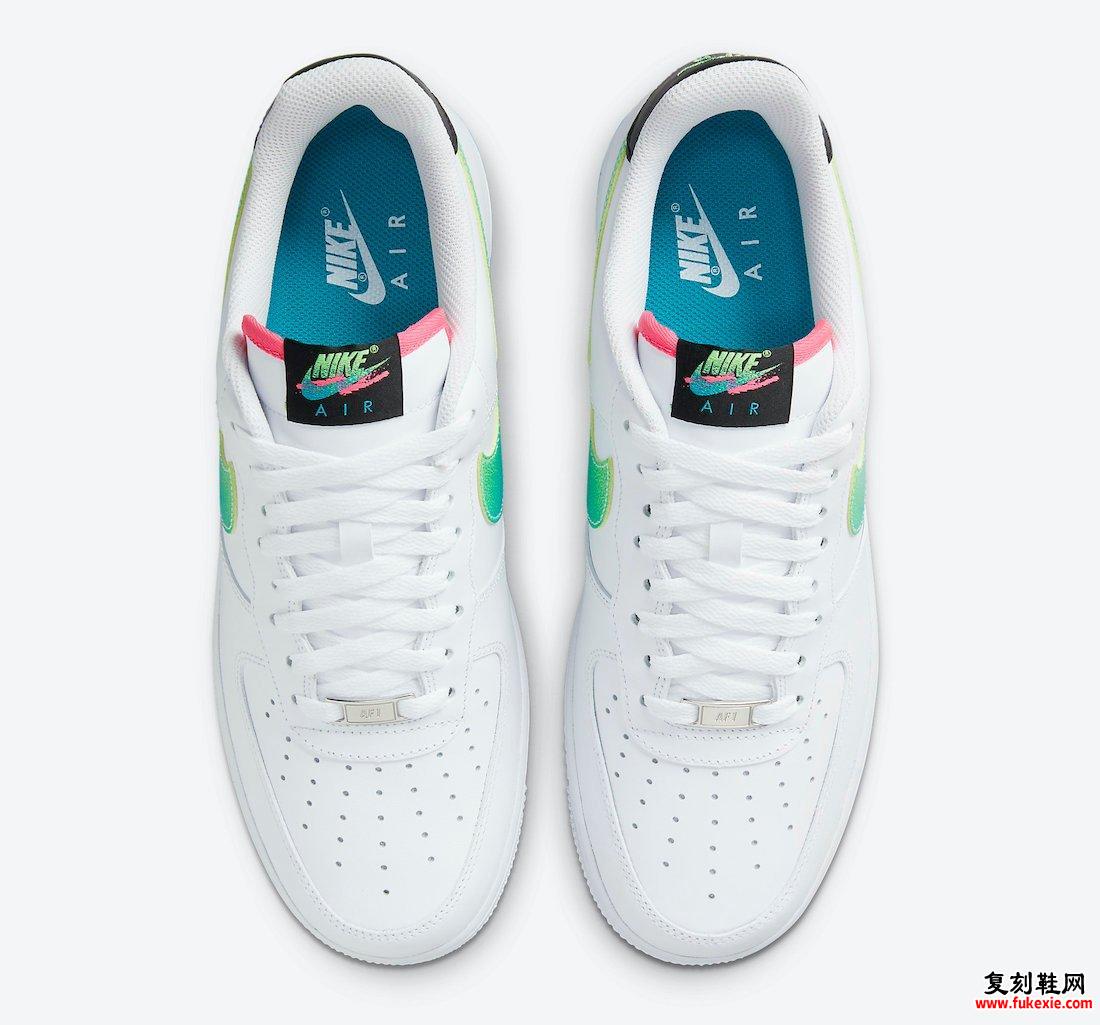 Nike Air Force 1 Low White Green Pink DJ5148-100发售日期