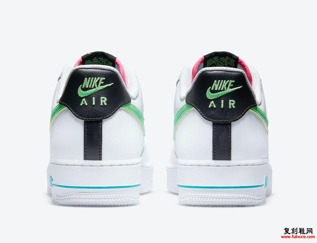 Nike Air Force 1 Low White Green Pink DJ5148-100发售日期