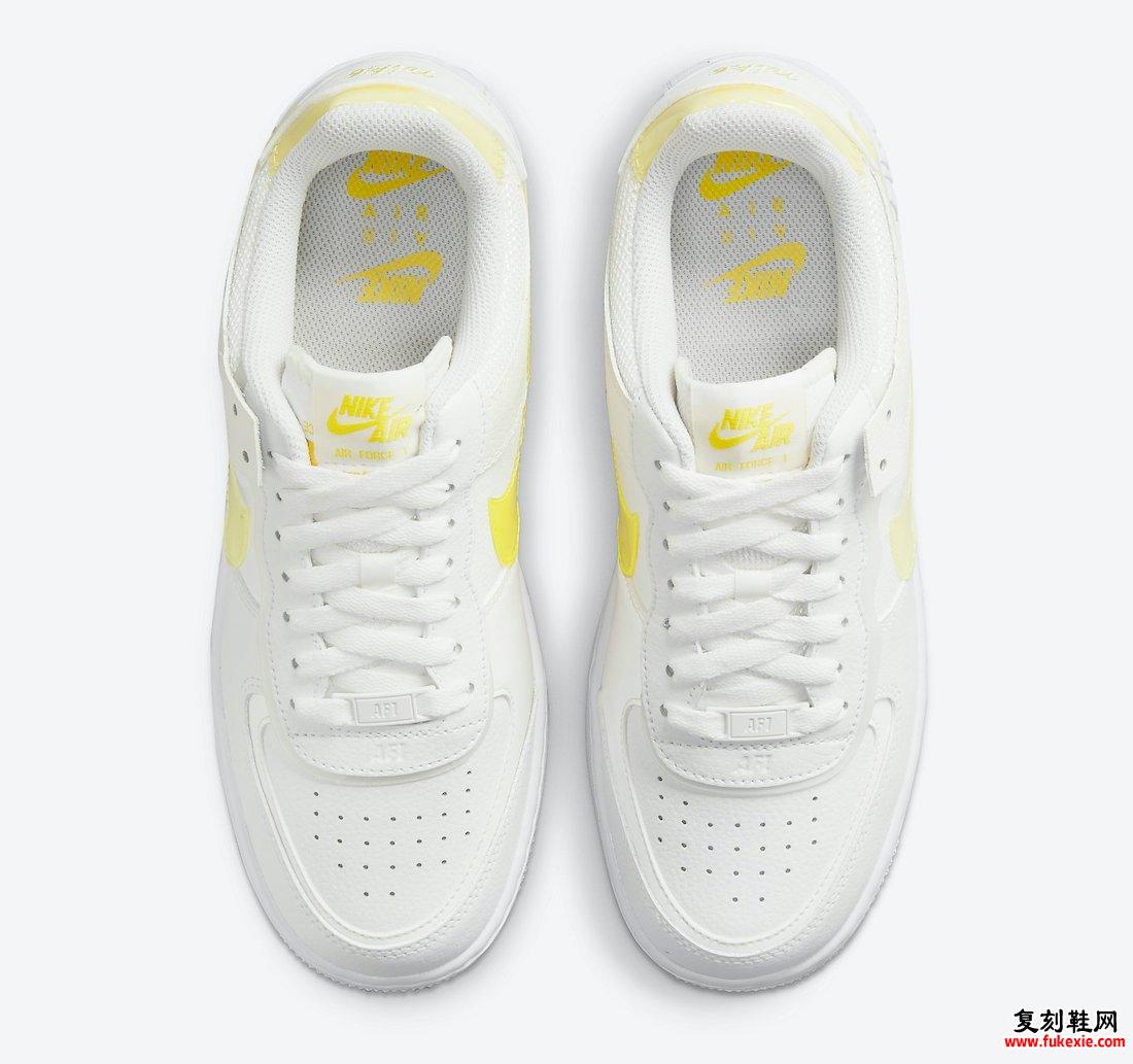 Nike Air Force 1 Shadow White Yellow DM3034-100发售日期