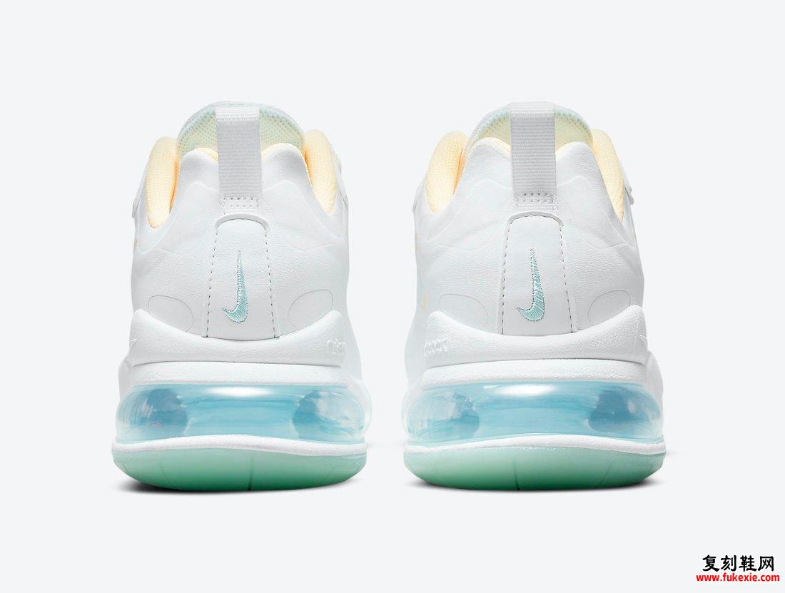 Nike Air Max 270 React White Yellow Blue DJ3027-100发售日期