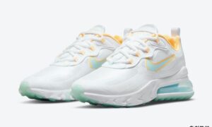 Nike Air Max 270 React White Yellow Blue DJ3027-100发售日期