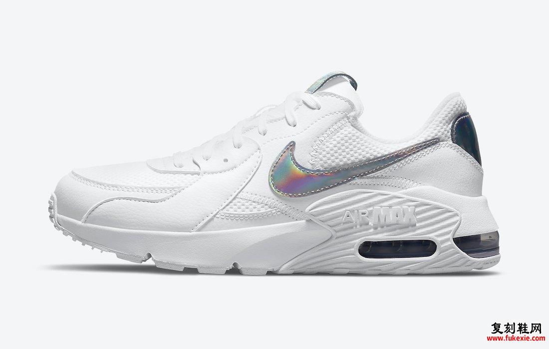 Nike Air Max Excee White Iridescent DJ6001-100发售日期