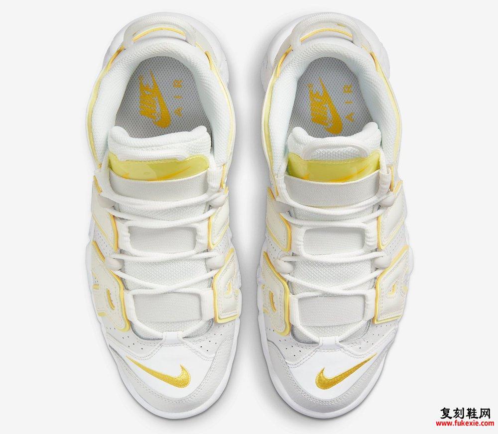 Nike Air More Uptempo White Yellow DM3035-100发售日期