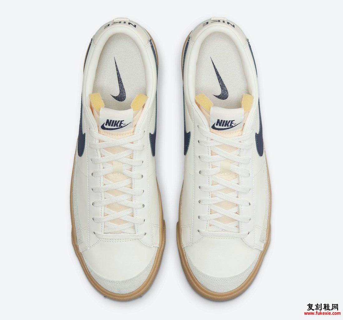 Nike Blazer Low Cream Navy Gum DM8334-100发售日期