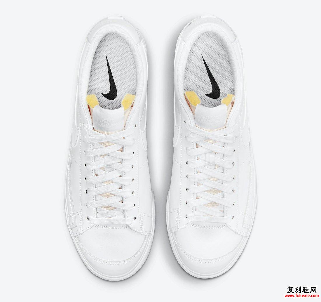 Nike Blazer Low Platform Triple White DJ0292-100发售日期信息