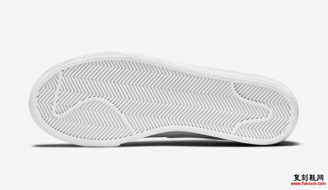 Nike Blazer Low Platform Triple White DJ0292-100发售日期信息