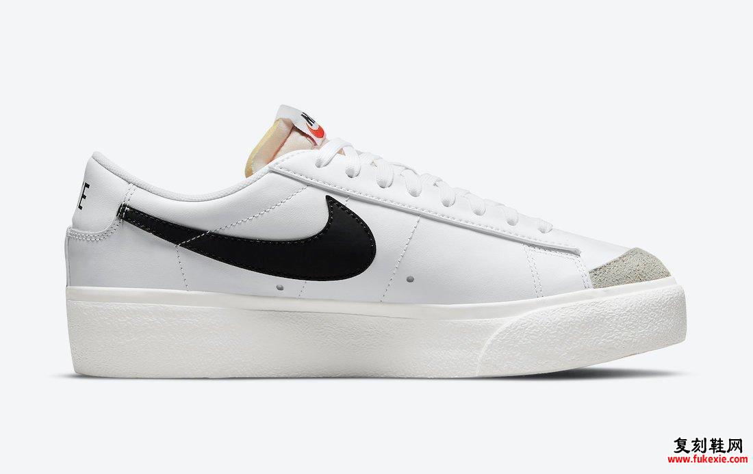 Nike Blazer Low Platform White Black DJ0292-101发售日期信息