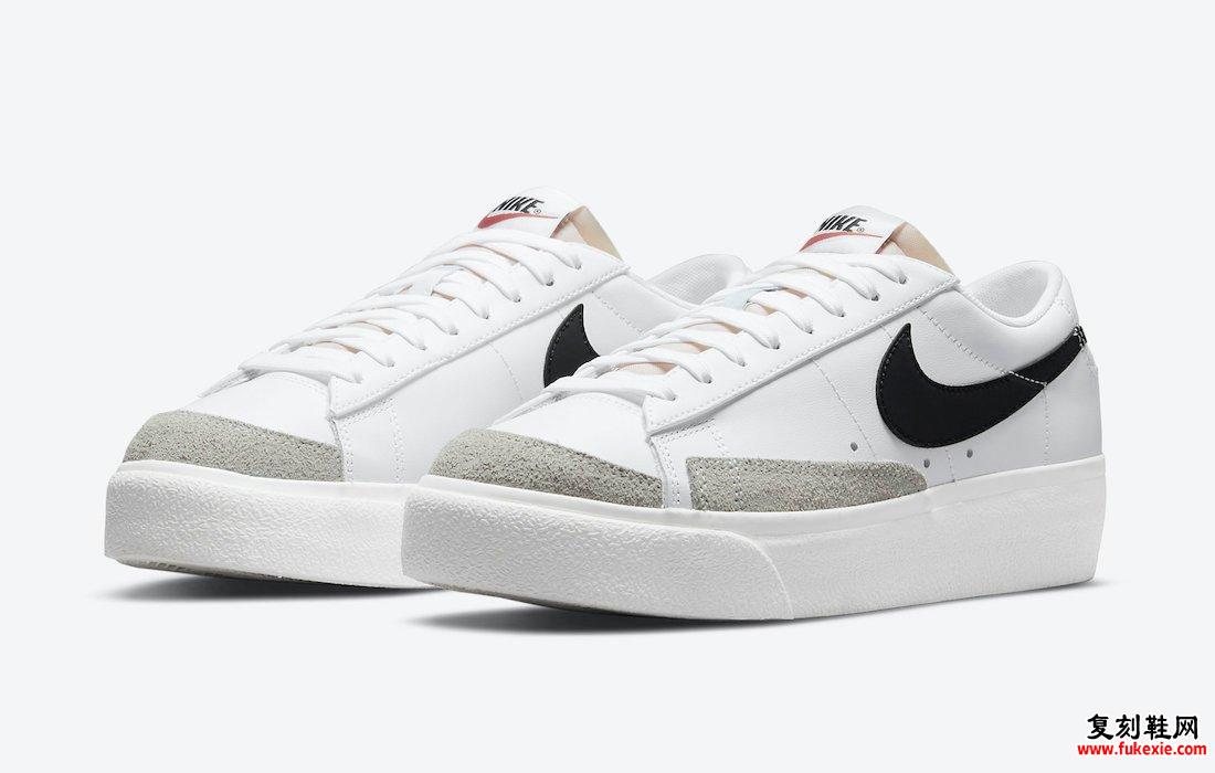 Nike Blazer Low Platform White Black DJ0292-101发售日期信息