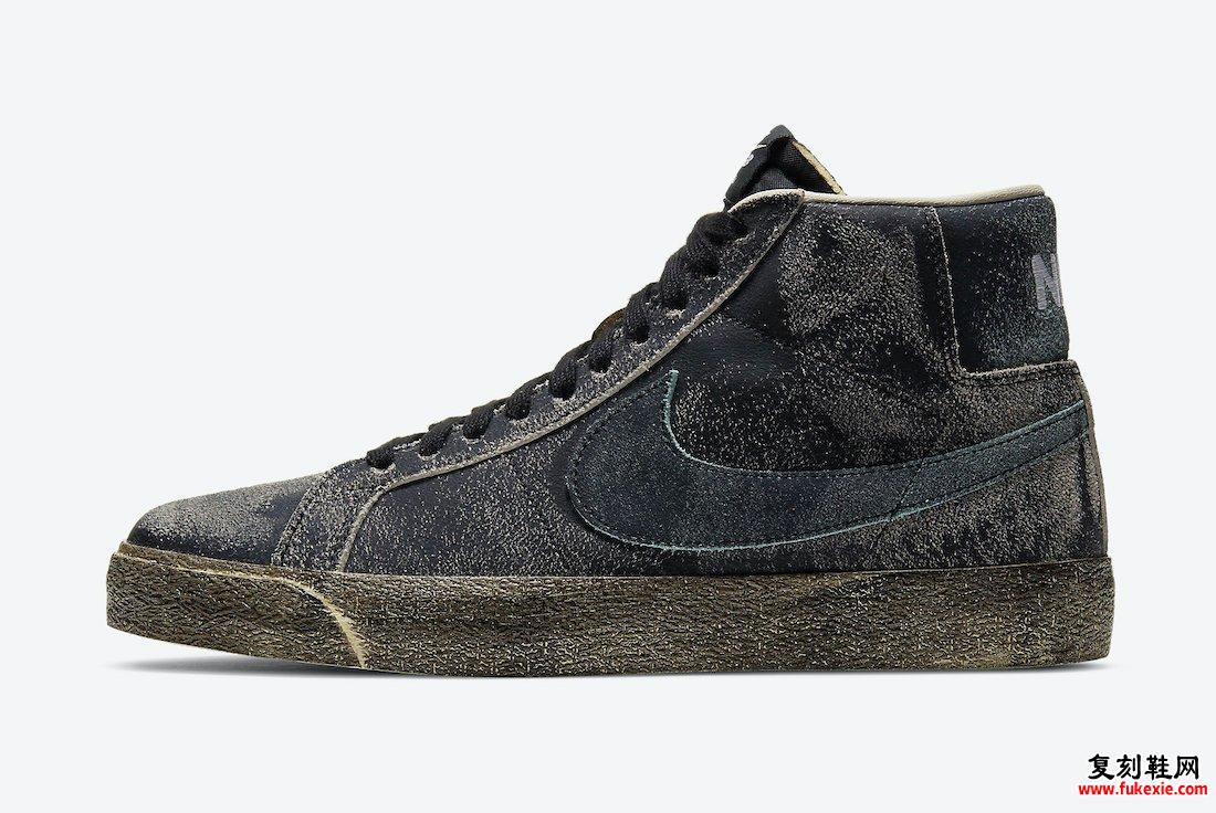 Nike SB Blazer Mid Black Light Dew椰奶DA1839-001发售日期