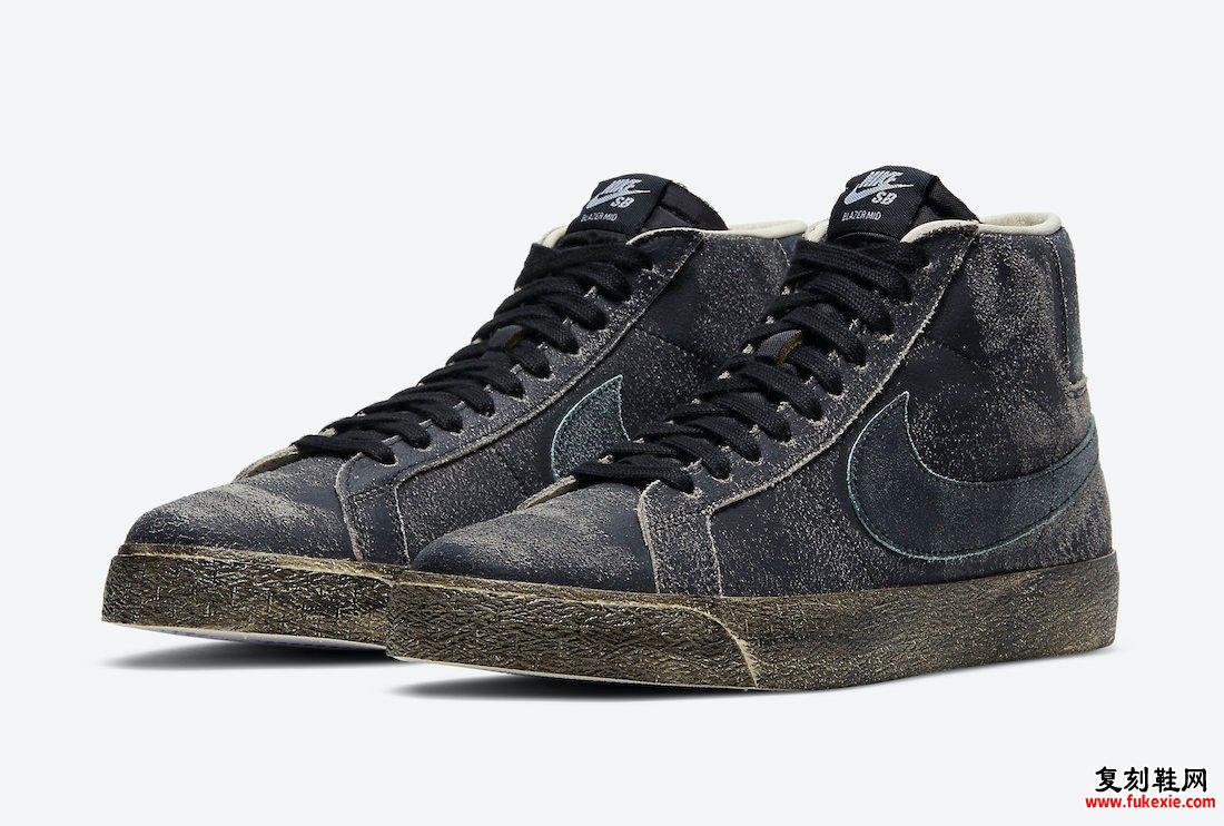 Nike SB Blazer Mid Black Light Dew椰奶DA1839-001发售日期